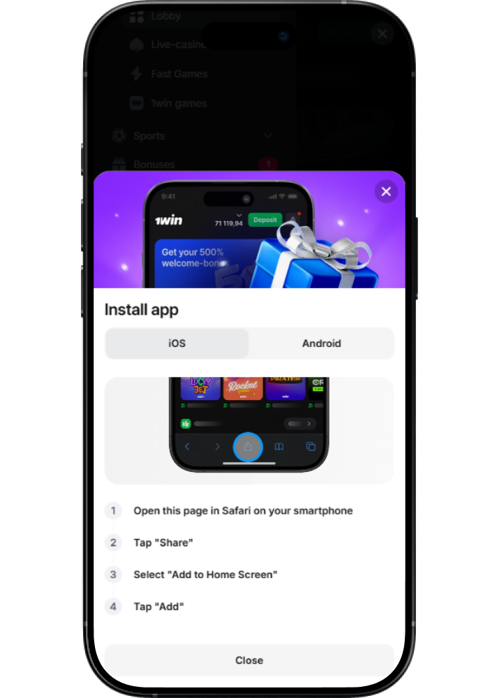 Reliable 1win mobile application for online gaming